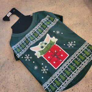 Disney Star Wars Baby Yoda Dog Holiday Pet Shirt Brand New Christmas Outfit MD